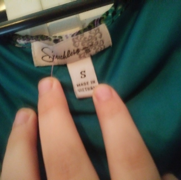 Cute turquoise patterned dress - Picture 4 of 4